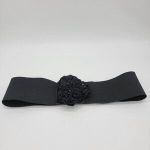 Elastic Waist Belt Button Wide‎ Corset Band Fashion Accessory 3D Flower NEW